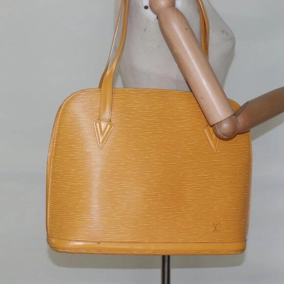LOUIS VUITTON Epi Lussac Shoulder Bag Yellow LV Auth - Picture 14 of 16